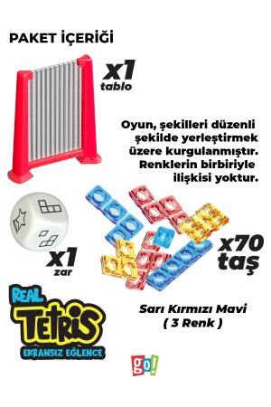 Real Tetris Ekransız Aktivite Oyuncağı Eğitici Oyuncak - 4