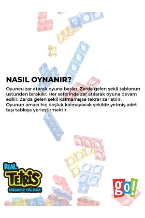 Real Tetris Ekransız Aktivite Oyuncağı Eğitici Oyuncak - 6