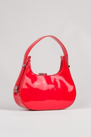 Red-2 Baguette-Tasche aus Lackleder für Damen, Cherry Bag 722024 - 1