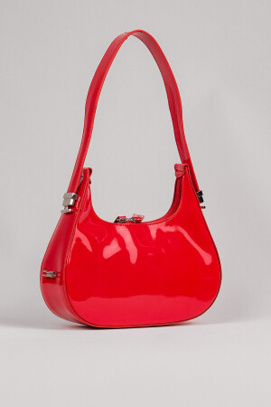 Red-2 Baguette-Tasche aus Lackleder für Damen, Cherry Bag 722024 - 7