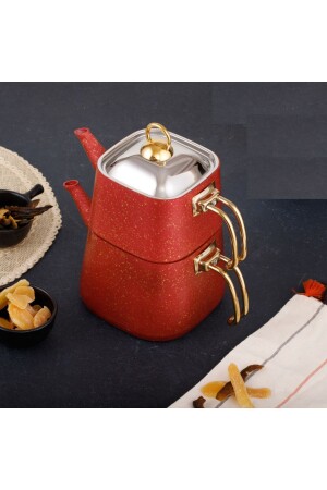 Red Kare Çaydanlık Takımı Orta Boy (1-25-2-25 lt) - Evren