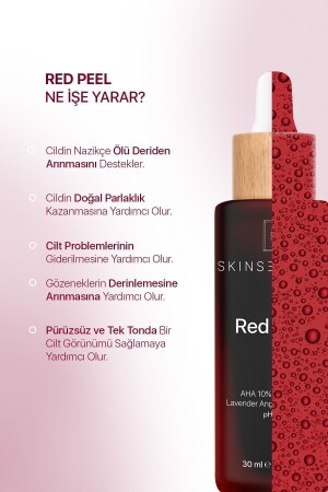 Red Peel (aha 10%- Bha 2%) Canlandırıcı Ve Cilt Tonu Eşitleyici Kırmızı Peeling Serum - 3