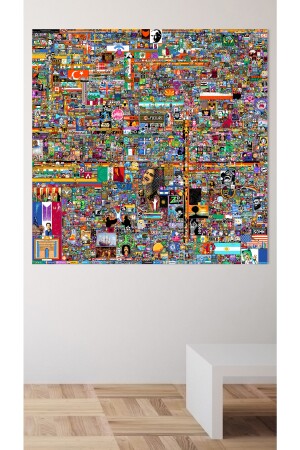 Reddit R/place Kanvas Tablo, Elraenn Twitch Kanvas Tablo, Reddit Savunma Hattı Kanvas Tablo DB-C0955 - BiTablom