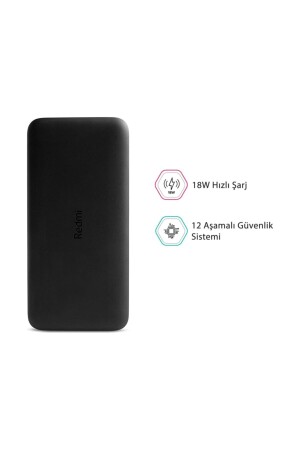 Redmi 20000 Mah Taşınabilir Hızlı Şarj Cihazı - Usb-c - 18w 2 Çıkışlı Powerbank - Siyah HBV00000WC9KY - 4