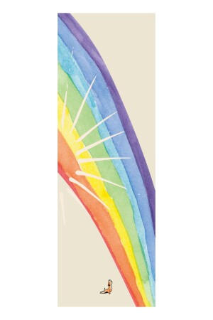 Reflect Serie 4. 1 mm sekundäre, rutschfeste Yogamatte aus Regenbogen-Naturkautschuk - 3