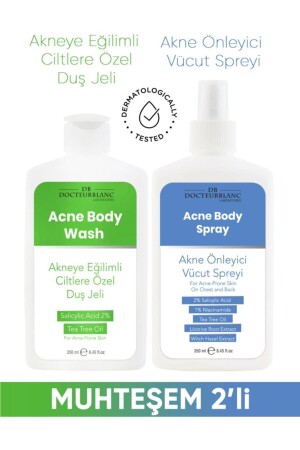 Reinigendes Duschgel und Anti-Akne-Körperspray DBS-01, speziell für zu Akne neigende Haut - 2