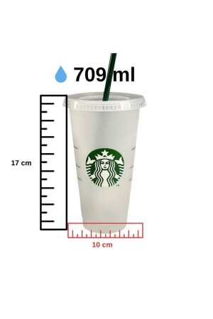 Reisebecher für kalte Getränke, kalter To-go-Becher – 709 ml AreaOnline_Starbucks_Soguk_İcecek_Cup - 4