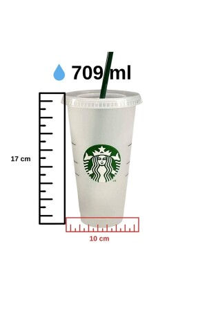 ® Reiseglas für kalte Eisgetränke 710 ml 24 Oz kalter To-go-Becher Greenbox - 3