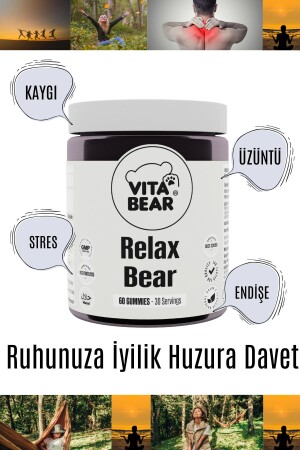 Relax Bear Stres- Kaygı- Endişe Ve Üzüntü Giderici Rahatlatıcı Gummy Vitamin - 3