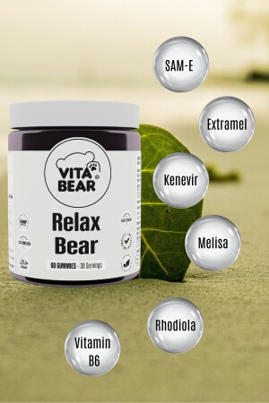 Relax Bear Stres- Kaygı- Endişe Ve Üzüntü Giderici Rahatlatıcı Gummy Vitamin - 4