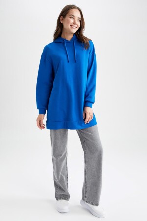 Relax Fit Kapüşonlu Sweatshirt Tunik Z2072AZ23SP - 2