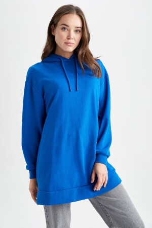 Relax Fit Kapuzenpullover Tunika Z2072az23sp - 1