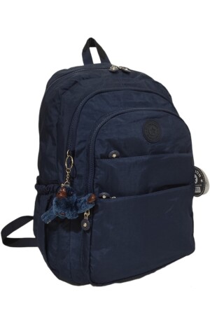 Relaxion Marineblauer wasserdichter Klinkerstoff-Rucksack mit großem Innenvolumen und mehreren Fächern 1625RKY - 3