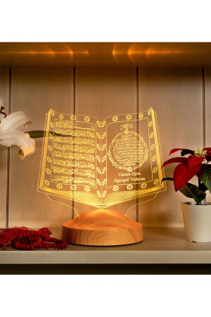 Religiöses Geschenk für Ehefrau – Willkommens-Ramadan-Geschenk, Koran-3D-Koran-LED-Lampe - 4