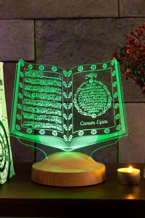 Religiöses Geschenk für Ehefrau – Willkommens-Ramadan-Geschenk, Koran-3D-Koran-LED-Lampe - 5