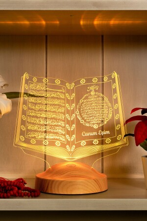 Religiöses Geschenk für Ehefrau – Willkommens-Ramadan-Geschenk, Koran-3D-Koran-LED-Lampe - 8