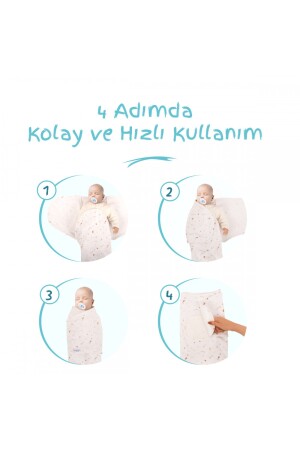 Renkli Desenli %100 Pamuk Kundak SBYSMLK - 5