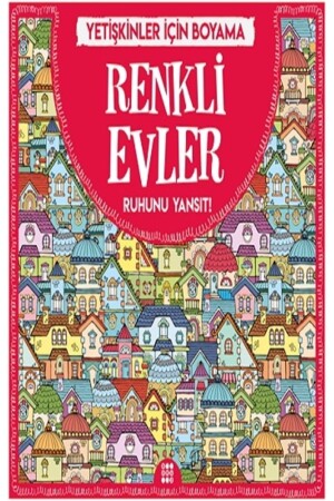 Renkli Evler - Yetişkinler Için Boyama - 2