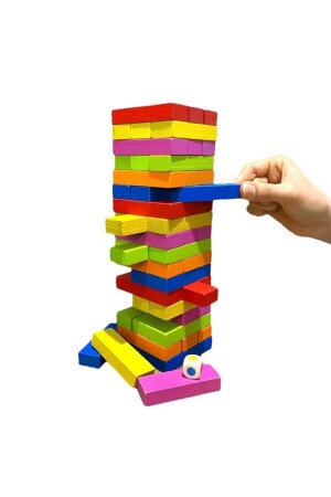 Renkli Jenga Zarı At Çekeceğin Rengi Belirle JENGADENGE - 5