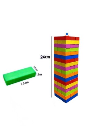 Renkli Jenga Zarı At Çekeceğin Rengi Belirle JENGADENGE - 7