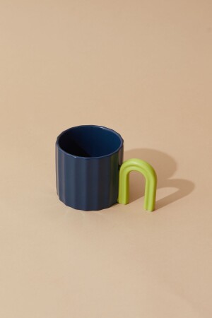 Renkli Tırtıl Model Porselen Kupa Kahve Fincanı Yılbaşı Hediyesi - Miro House Collective