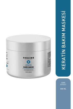 Reparierende Keratin-Pflege-Haarmaske, sulfatfrei, 500 ml - Oshine