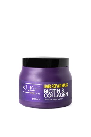 Reparierende und erneuernde Haarmaske mit Biotin und Kollagen, 500 ml - 1