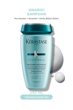 Resistance Bain Force Architecte Zayıf Ve Yıpranmış Saçlar Için Onarıcı Şampuan 250 ml - Kerastase