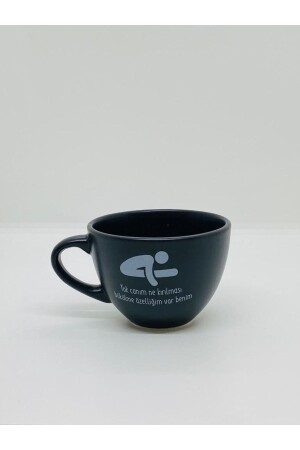 لا يا عزيزتي، لا يكسره ولا ينحني، كوب الشاي الأسود المفت لديه ميزة من الانحناء - Retina Shop