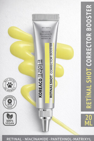 Retinal (%0,1) Shot Corrector Booster Krem 20 ml | Niacinamide %5 Pantehnol %1 Matrixyl %3 - KOREACO