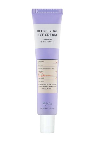 Retinol Göz Kremi Yeni Başlayanlar Için Göz Çevresi Aydınlatıcı Retinol Vital Eye Cream 40ml 8809589393457 - 1