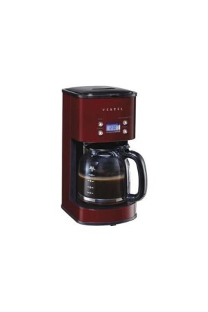 Retro Claret Red Filterkaffeemaschine 1000 W, 12 Tassen Fassungsvermögen 20242831 - 3