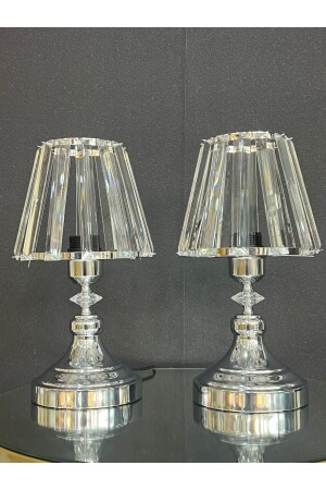 م.ن.ز-لورينزو مصباح مائدة مزدوجة فضة غرفة المعيشة قاعة غرفة النوم مكتب مصباح الفخامة - Retro Home Design