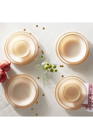 Retro New Cream 18-teiliges Tafelservice für 6 Personen 153. 03. 06. 6988 - Karaca