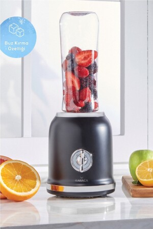 Retro Personal Personal Smoothie Blender Schwarz - 2