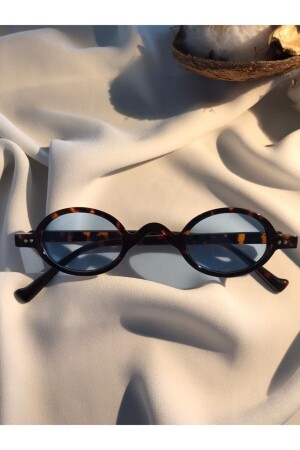Retro-Vintage-Sonnenbrille mit kleinem Rahmen und Leopardenmuster GEB0302 - 1