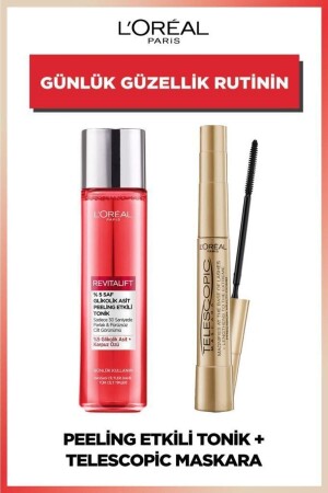 Revitalift 5 % reines Glykolsäure-Peeling-Effekt-Tonic 180 ml & teleskopische schwarze Mascara PKTGLKLKTNKTLSCPCMSKR - 2