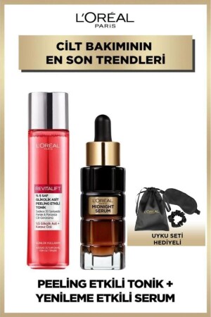 Revitalift %5 Saf Glikolik Asit Peeling Etkili Tonik & Midnight Serum 30 Ml & Uyku Seti PKTGLKLKTNKMDNGHT - 2