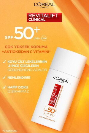 Revitalift Clinical %12 Saf C Vitamini Aydınlatıcı Serum & Spf 50- Uv Korumalı Yüz Güneş Kremi 50ml - 4