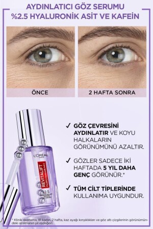 Revitalift Filler Dolgunlaştırıcı Yaşlanma Karşıtı Göz Bakım Kremi & Aydınlatıcı Göz Serumu - 6