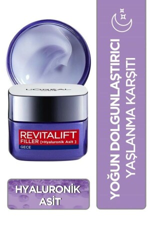 Revitalift Filler Yoğun Dolgunlaştırıcı Yaşlanma Karşıtı Gece Kremi 50ml - Hyaluronik Asit 3600524003043 - 1