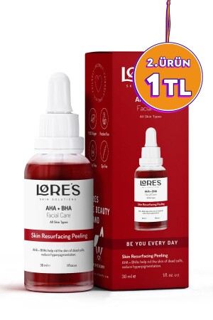 Revitalisierendes und glättendes, porenstraffendes rotes Peeling-Serum für den Hautton (AHA10 % BHA2 %) LRB101 - 1