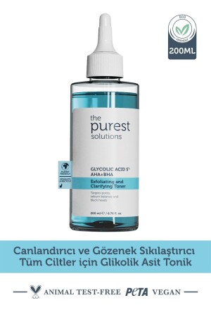 Revitalisierendes und porenstraffendes Glykolsäure-Tonikum für alle Haut, 200 ml - 1