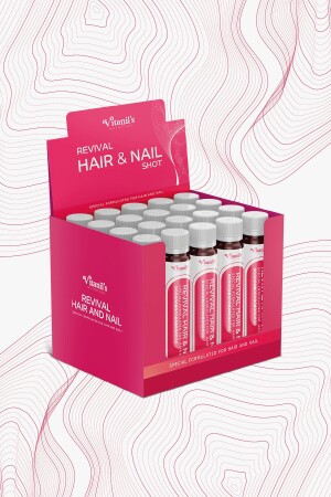 Revival Hair&Nail Shot – Haar-Vitamin-Komplex – Kollagen, Keratin, Biotin, Brennnessel, Schachtelhalm, Zink, Kupfer - 1