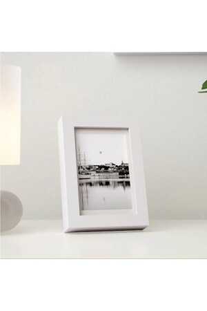 Rıbba 10x15 Cm Beyaz Ahşap Çerçeve Derin Kalın Kenarlı Beyaz 10x15 Cm Fotoğraf Resim Çerçevesi 1150378410 - 2