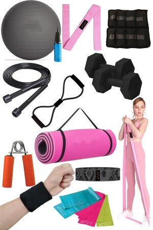 Riesiges Pilates-Set, unglaublicher Aktionspreis, komplette Ausstattung, Pilates-Yoga-Set, 16-teilig - 1