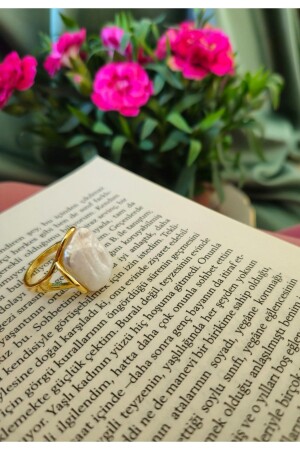 RING MIT ECHTER BAROCKPERLE, 14K GOLD GEFÜLLT, GESCHENK FÜR BESONDERE ANLÄSSE - 5