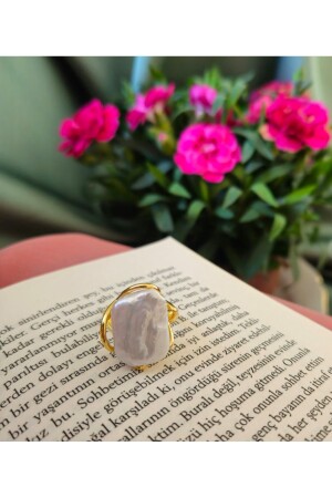 RING MIT ECHTER BAROCKPERLE, 14K GOLD GEFÜLLT, GESCHENK FÜR BESONDERE ANLÄSSE - 6