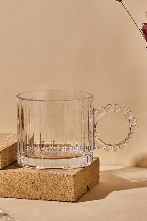 Ringo Line 4-teiliger 325-ml-Glasbecher mit Perlengriffbecher 14889 - 8