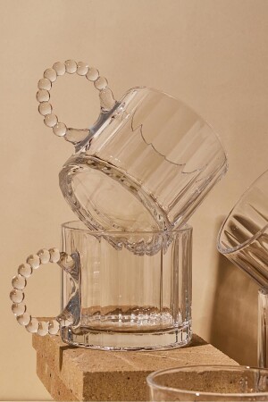 Ringo Line 6-teiliger 325-ml-Glasbecher mit Perlengriffbecher - 5